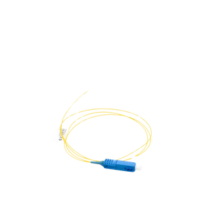 Pigtail de Fibra Óptica SC/UPC Simplex, Monomodo OS1/OS2 XGLO, OFNR, Color Amarillo, 1 Metro (3.28 Pies)