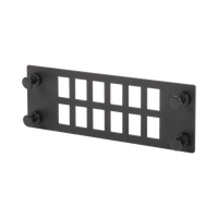 Placa Para 12 Adaptadores de Fibra Óptica, Uso con Gabinetes FPONE3 y FPONE4