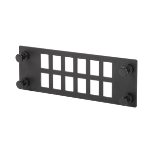 Placa Para 12 Adaptadores de Fibra Óptica, Uso con Gabinetes FPONE3 y FPONE4