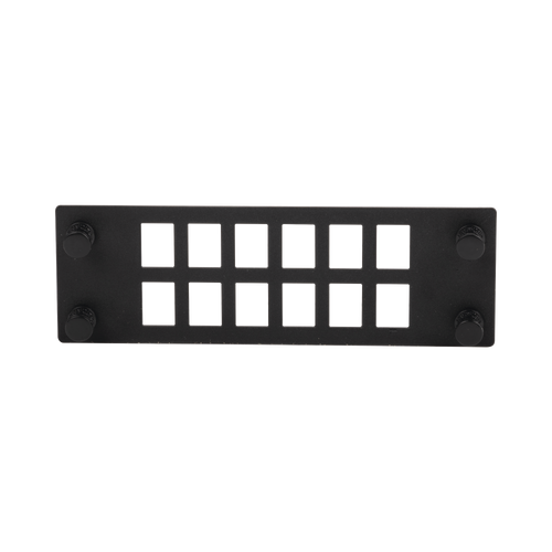 Placa Para 12 Adaptadores de Fibra Óptica, Uso con Gabinetes FPONE3 y FPONE4