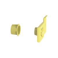 Accesorio de Salida a Tubo De 1.5 in (38 mm), Para Canaletas FiberRunner 4X4, 6X4, o 12X4, Color Amarillo