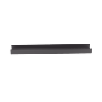 Canaleta FiberRunner™ 12X4, de PVC Rígido, Color Negro, 1.8 m de Largo
