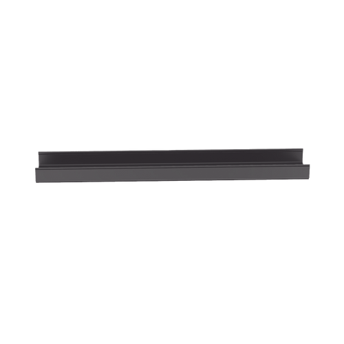 Canaleta FiberRunner™ 12X4, de PVC Rígido, Color Negro, 1.8 m de Largo
