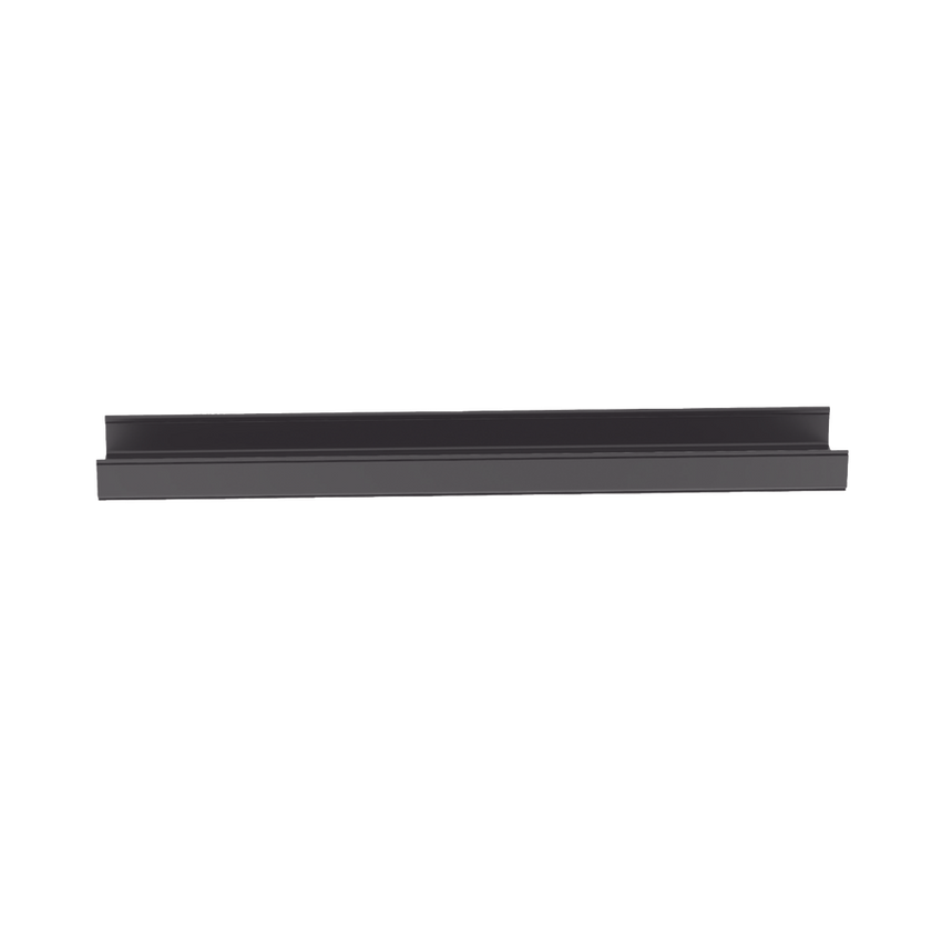 Canaleta FiberRunner™ 12X4, de PVC Rígido, Color Negro, 1.8 m de Largo