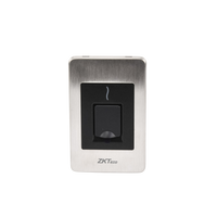 Lector Esclavo de Huella y Proximidad / RS-485 / IP65 / Acero Inoxidable / Exterior / ZKFinger VX10.0