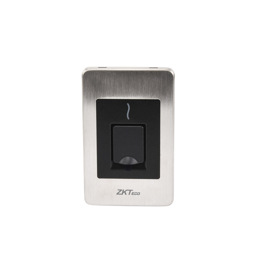 Lector Esclavo de Huella y Proximidad / RS-485 / IP65 / Acero Inoxidable / Exterior / ZKFinger VX10.0