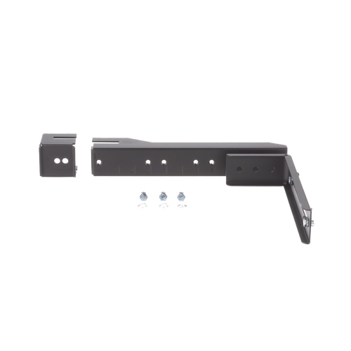 Soporte en L Para Canaletas FiberRunner 4x4 o 6x4, Para Instalación en Riel de Charola Tipo Escalerilla, Color Negro