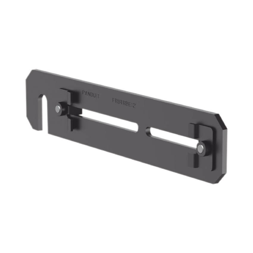 Soporte de Montaje a Techo, para Canaletas FiberRunner 4X4 o 6x4, Uso con Varilla Roscada de 1/2", Color Negro