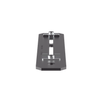 Soporte de Montaje a Techo, para Canaletas FiberRunner 4X4 o 6x4, Uso con Varilla Roscada de 0.5 in, Color Negro
