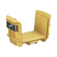 Union Recta "Cople", Para Canaleta FiberRunner™ 4X4, Color Amarillo