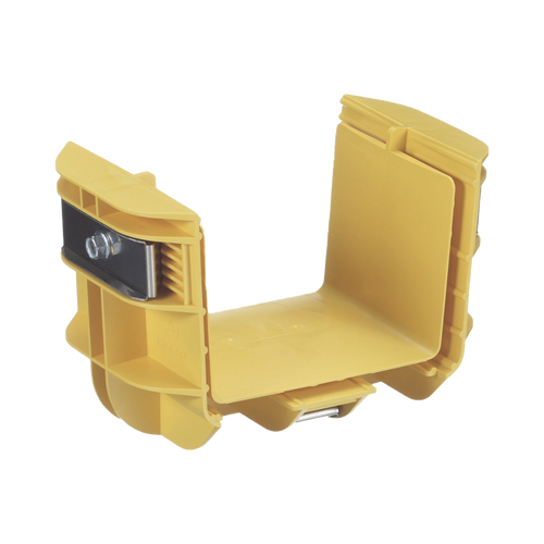 Union Recta "Cople", Para Canaleta FiberRunner™ 4X4, Color Amarillo