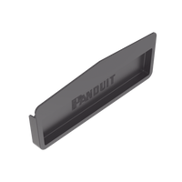 Tapa Final Para Canaletas FiberRunner™ 12x4, de Instalación a Presión, Color Negro