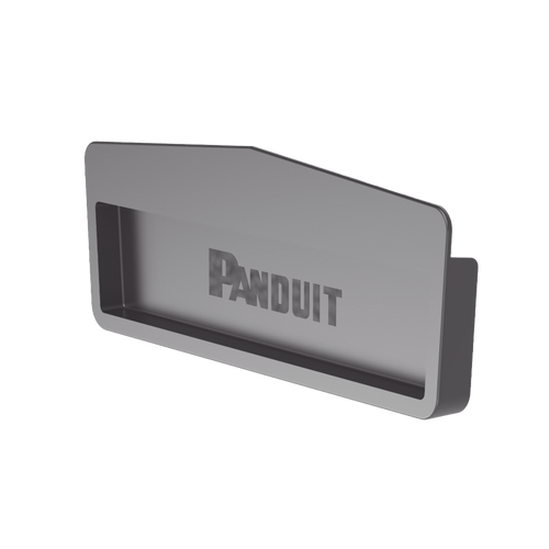 Tapa Final Para Canaletas FiberRunner™ 12x4, de Instalación a Presión, Color Negro