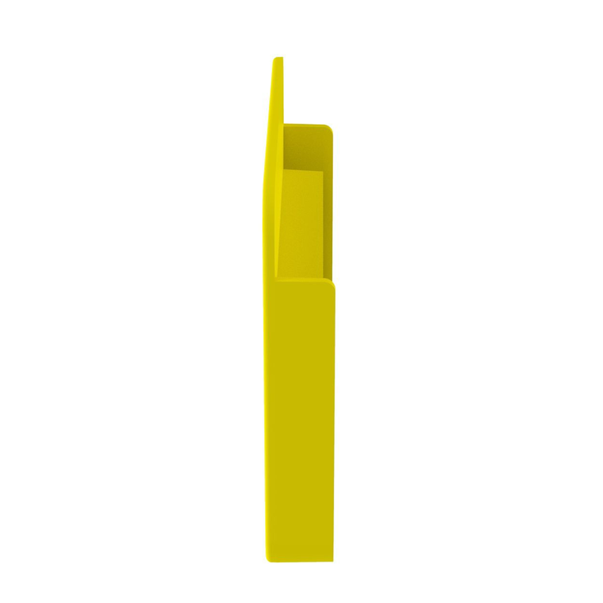Tapa Final Para Canaletas FiberRunner™ 4x4, de Instalación a Presión, Color Amarillo