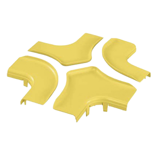 Tapa Para Accesorio de 4 Vías Horizontal FRFWC6X4LYL, Para Canaletas FiberRunner™ 6X4, Color Amarillo