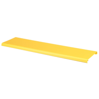 Tapa Con Bisagra a Presión Para Canaleta FiberRunner™ FR6X4YL2, de PVC Rígido, Color Amarillo, 2 m de Largo