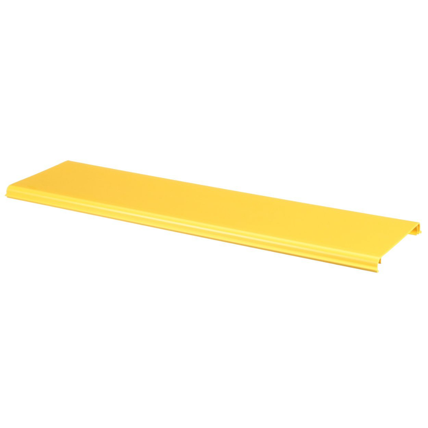 Tapa Con Bisagra a Presión Para Canaleta FiberRunner™ FR6X4YL2, de PVC Rígido, Color Amarillo, 2 m de Largo