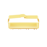 Bajada Vertical Interior de 45º con Tapa, Para uso con Canaletas 12X4 FiberRunner™, Color Amarillo