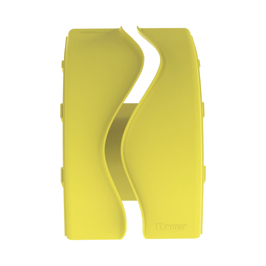Bajada Vertical Exterior de 90º sin Tapa, Para uso con Canaletas 6X4 FiberRunner™, Color Amarillo