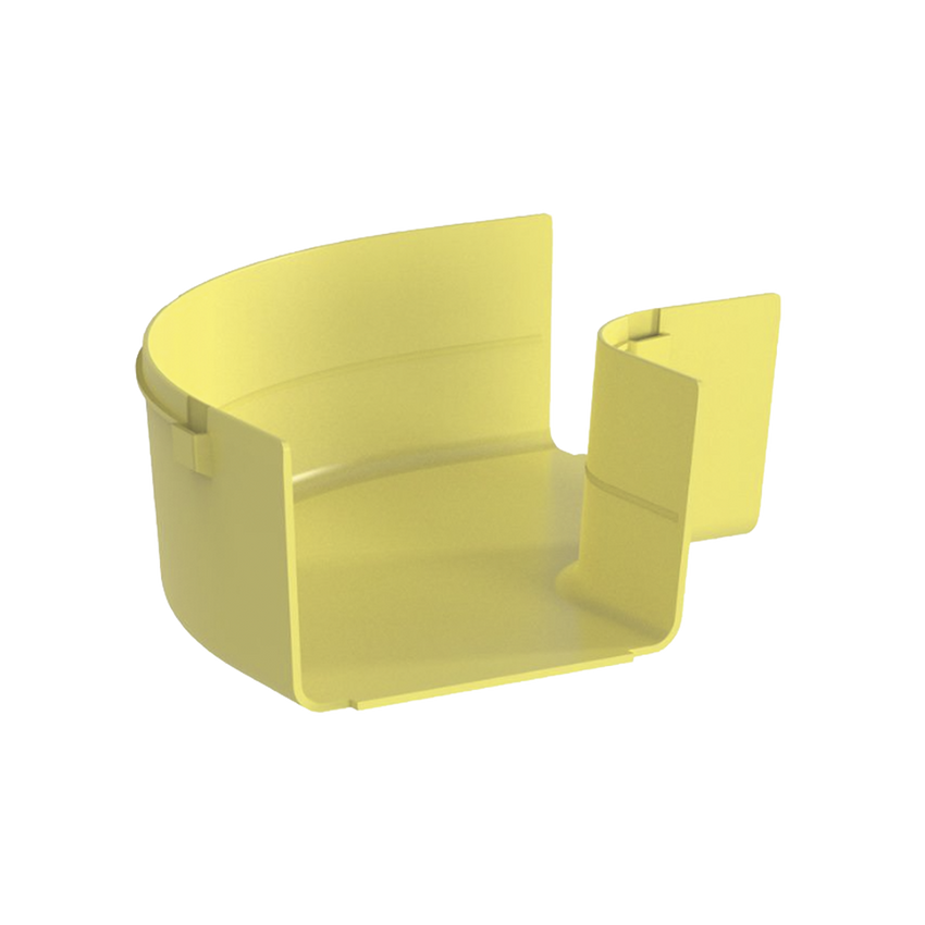 Ángulo Recto a 90º Horizontal, Para Canaletas FiberRunner™ 6X4, Color Amarillo