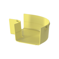 Ángulo Recto a 90º Horizontal, Para Canaletas FiberRunner™ 6X4, Color Amarillo