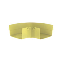 Ángulo Recto a 90º Horizontal, Para Canaletas FiberRunner™ 6X4, Color Amarillo