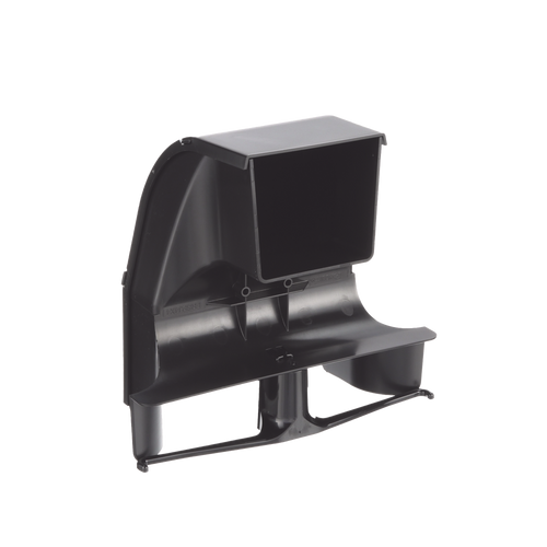 Bajada Para Canaleta FiberRunner™, Uso con Medidas 4x4, 6X4, 12X4, o 24X12, Con Reducción a 4X4, Color Negro