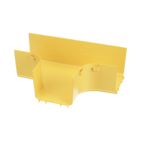 Accesorio en T Horizontal, Con Ángulos a 90º, Para Canaletas FiberRunner™ 4X4, Color Amarillo