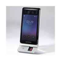 Lector Multi-tecnologia con detector de cubrebocas- Reconocimiento Facial, Huella, Tarjeta Móvil y lector de RFID(125kHz EM & 13.56 Mhz MIFARE)  Compatible con BioStar2,  Uso para Control de Acceso y Asistencia