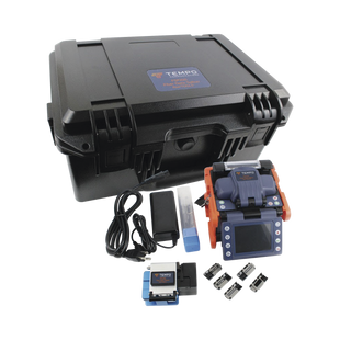 Fusionadora de Fibra Óptica de Alineación por Núcleo con 6 Motores con Pérdida Típica (SM); 0.01 dB (MM); 0.04 dB) / Capacitación Básica Virtual Gratuita