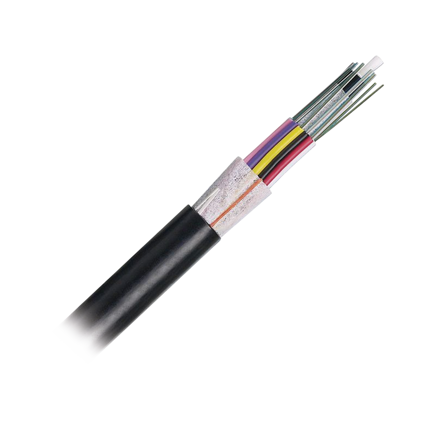 Cable de Fibra Óptica de 24 Hilos, OSP (Planta Externa), No Armada (Dieléctrica), 250um, Monomodo OS2, Precio Por Metro