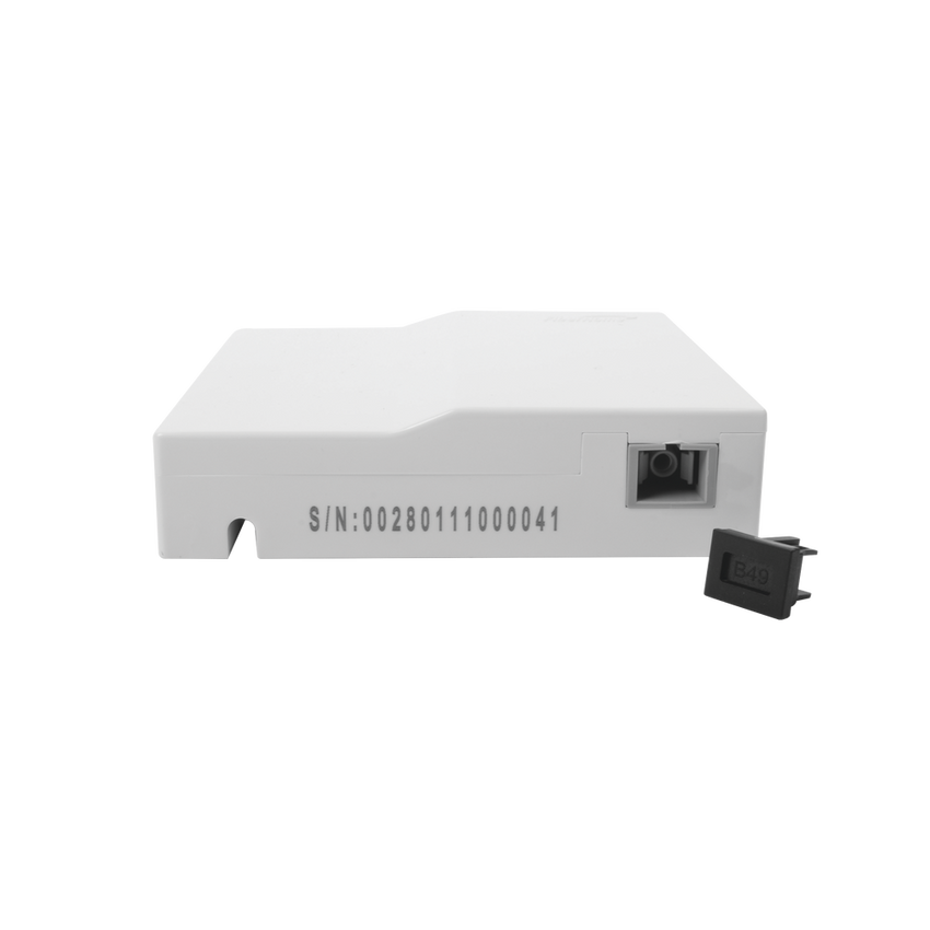 Caja Terminal de Fibra Óptica (Roseta) con un Acoplador SC/APC, Color Blanco