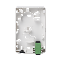 Caja Terminal de Fibra Óptica (Roseta) con 2 Acopladores SC/APC, Blanca