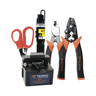 Kit de Herramientas para Terminación de Conectores de Fibra Óptica Prepulidos con Cleaver de 2 Pasos