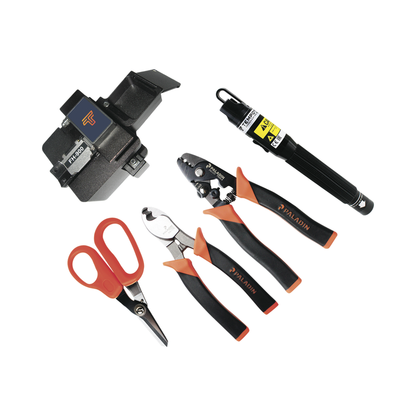 Kit de Herramientas para Terminación de Conectores de Fibra Óptica Prepulidos con Cleaver de 2 Pasos