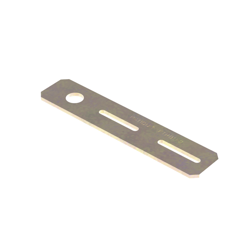 Soporte de Montaje a Techo, para Canaletas FiberRunner 2X2 o 4X4, Uso con Varilla Roscada de 1/2", Color Negro