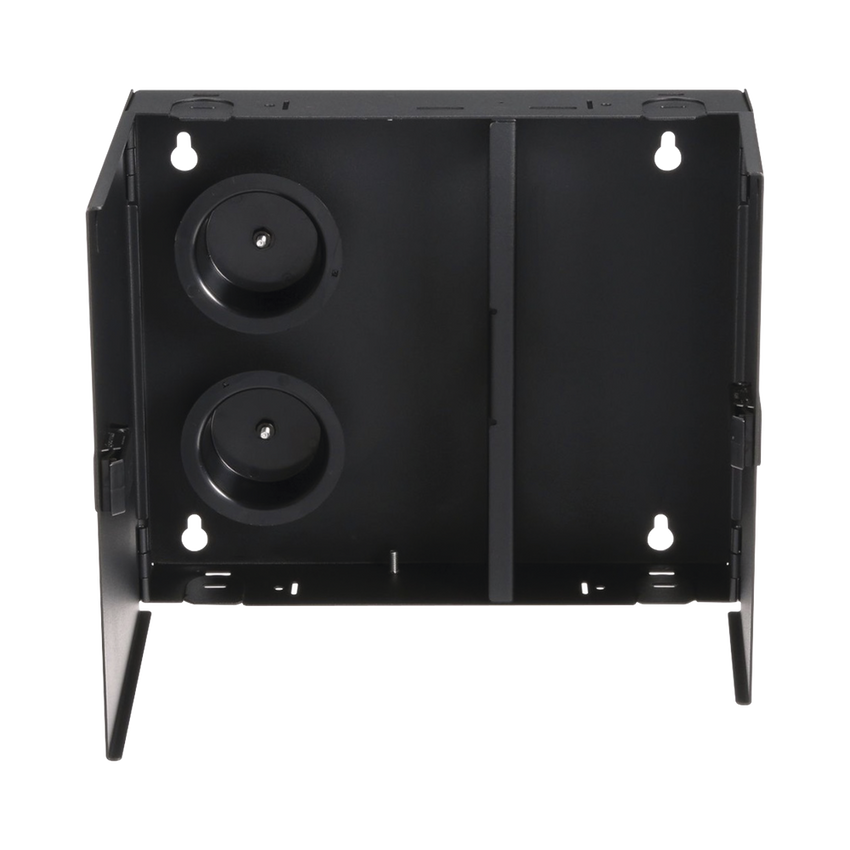 Caja de Conexión de Fibra Óptica, Para Montaje en Pared, Acepta 2 Placas FAP o FMP, Hasta 48 Fibras, Color Negro