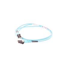 Jumper de Fibra Optica Multimodo 50/125 OM3, LC-LC Duplex, OFNR (Riser), Color Aqua, 1 Metro (3.28 Pies)