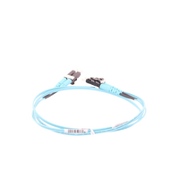 Jumper de Fibra Optica Multimodo 50/125 OM3, LC-LC Duplex, OFNR (Riser), Color Aqua, 1 Metro (3.28 Pies)
