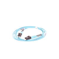 Jumper de Fibra Optica Multimodo 50/125 OM3, LC-LC Duplex, OFNR (Riser), Color Aqua, 2 Metros (6.56 Pies)