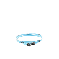 Jumper de Fibra Optica Multimodo 50/125 OM3, LC-LC Duplex, OFNR (Riser), Color Aqua, 3 Metros (9.84 Pies)