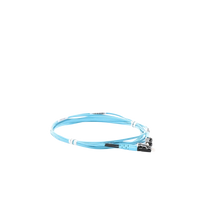 Jumper de Fibra Optica Multimodo 50/125 OM3, LC-LC Duplex, OFNR (Riser), Color Aqua, 3 Metros (9.84 Pies)