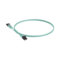 Jumper de Fibra Optica Multimodo 50/125 OM3, LC-LC Duplex, OFNR (Riser), Color Aqua, 5 Metros (16.40 Pies)