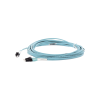 Jumper de Fibra Optica Multimodo 50/125 OM4, LC-LC Duplex, OFNR (Riser), Color Aqua, 10 Metros (32.81 Pies)