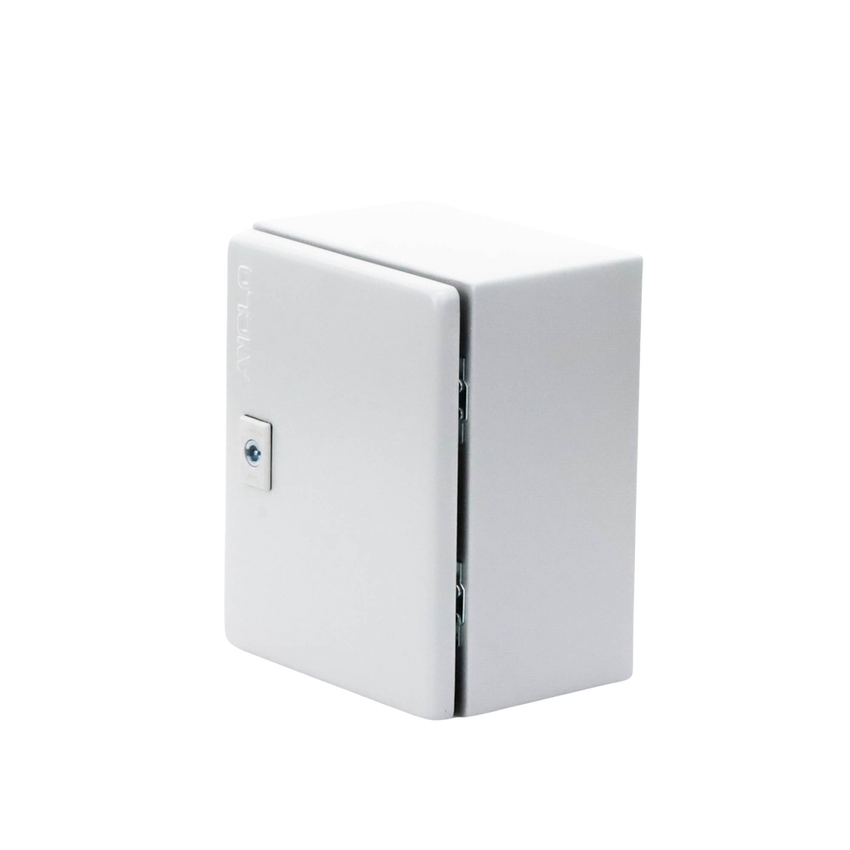 Gabinete de Acero / Nema 4 -IP 66 de 20 x 25 x 15 cm / Platina y certificado UL.