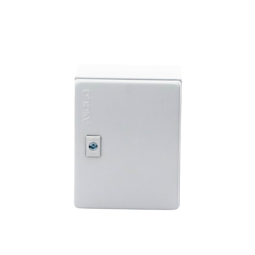 Gabinete de Acero / Nema 4 -IP 66 de 20 x 25 x 15 cm / Platina y certificado UL.