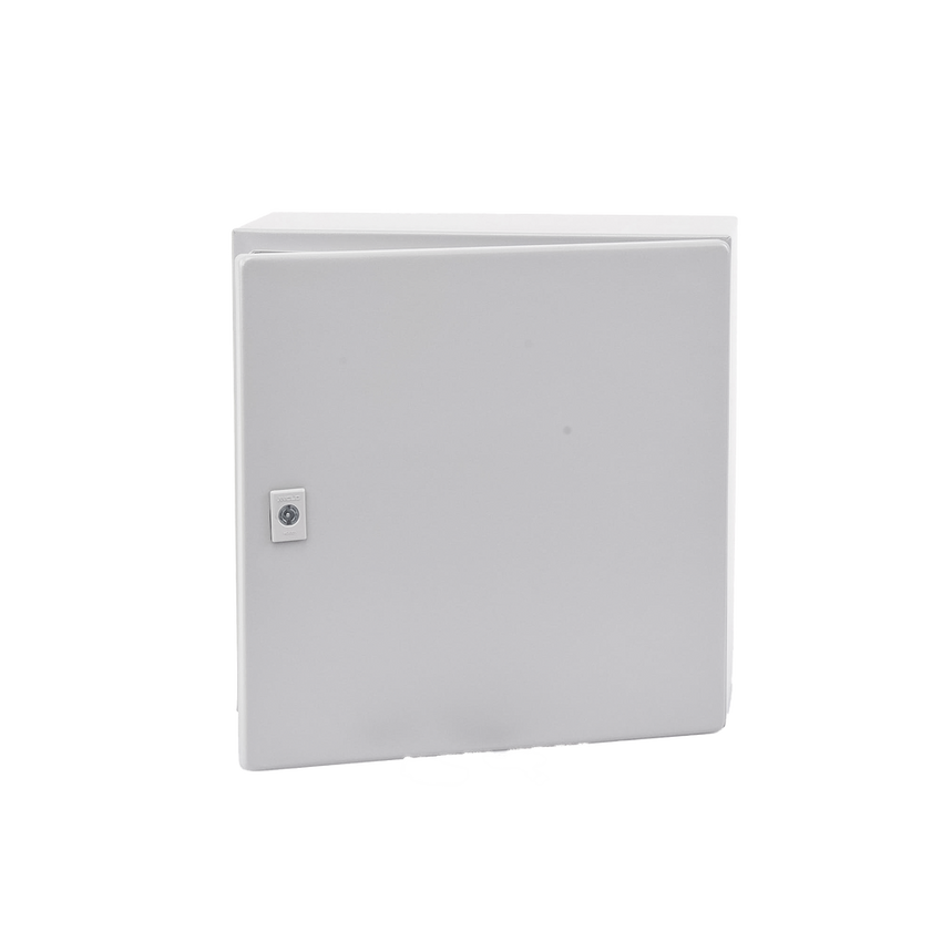 Gabinete de Acero, Nema 4 -IP 66 de 40 x 40 x 20 cm con Platina y certificado UL.