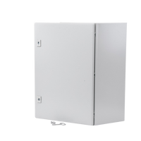 Gabinete de Acero, Nema 4 -IP 66 de 40 x 60 x 25 cm con Platina y certificado UL.