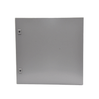 Gabinete de Acero, Nema 4 -IP 66 de 60 x 60 x 25 cm con Platina y certificado UL.
