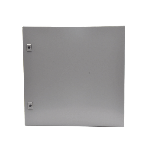 Gabinete de Acero, Nema 4 -IP 66 de 60 x 60 x 25 cm con Platina y certificado UL.